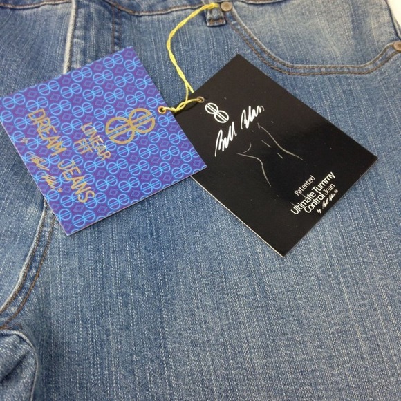 Bill Blass Jeans Womens 16 Stretch Bootcut Plus Size Medium Wash Blue New - Picture 6 of 11